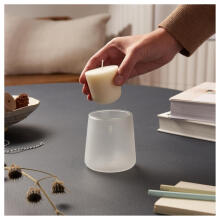 Candle scented glass glass Clean Light &Oslash;95x85mm 0% fragrance