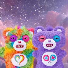 Fuggler Care Bears 23 cm plush mänguasi (Togetherness Bear) firmalt ZURU - naljakas kole koletislik kaisukaru inimhammastega, kogutav plush mängu