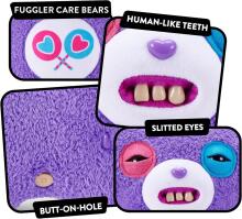 Fuggler Care Bears 23 cm plush mänguasi (Share Bear) firmalt ZURU - naljakas kole koletislik kaisukaru inimhammastega, kogutav plush mängu