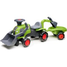 FALK Ride-On Baby Claas Traktor kaevurite ja haagisega
