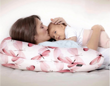 La Bebe™ Rich Maternity Pillow Art.60608156 Nordic Bloom.  Nursing Pillow 30x104 cm