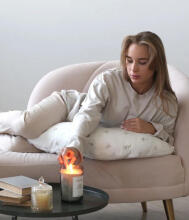 La Bebe™ Rich Maternity Pillow Art.80579822 Nordic Stones. Nursing Pillow 30x104 cm