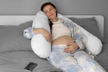 La Bebe™ Rich Maternity Pillow Art.80579822 Nordic Stones. Nursing Pillow 30x104 cm