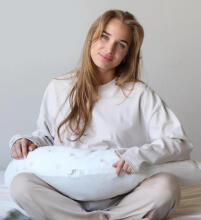 La Bebe™ Rich Maternity Pillow Art.50608147 Nordic Branches. Nursing Pillow 30x104 cm