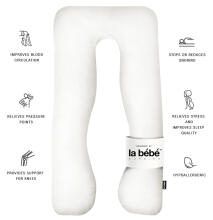 La Bebe™ Cushy Maternity Pillow Art. 20608144 Nordic Night. Multifunctional Pregnancy Pillow (U-Shaped), Polyester Fiber Filling, 155×80 cm
