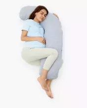 La Bebe™ Flopsy Cotton Nursing Maternity Pillow Memory foam Art.20608144 Nordic Night.