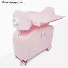 Multifunctional Children Luggage  Suitcase Art.276174 Violet  Suitcase-seat on wheels 3 in 1