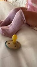 Rebael Round Latex Art.276182 Colour Mix Pacifier (nipple) made of 100% natural rubber 0-6 months (2 pcs.)