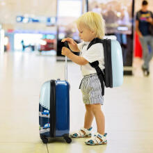 Unicorn Suitcase+Backpack  Art.BC-ROZ-004 Laste kohver ratastel