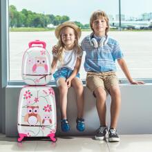 Owl Suitcase+Backpack  Art.BC-S-001 Laste kohver ratastel