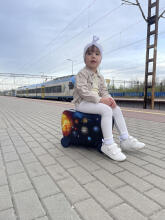 Cosmoss Suitcase Ride On Art.BC-KOS-004 3-in-1 suitcase on wheels
