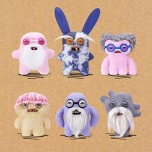 Fuggler Old Fogies 22 cm Plush Toy (Mr Needles) by ZURU - Funny Ugly Monster Cuddly Toy with Human-like Teeth, Crazy Collectible for Kids, Teens