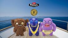 Fuggler Gold Fuggs 22 cm plush mänguasi (Grumpy Grumps - silmad) firmalt ZURU - naljakas kole koletislik kaisuloom inimkujuliste hammastega, hull kollektsioonio