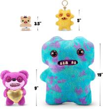 Fuggler Gold Fuggs 22 cm plush mänguasi (Teddy Bear Nightmare - süda) firmalt ZURU - naljakas kole koletislik kaisuloom inimkujuliste hammastega, hull kollektsioonio