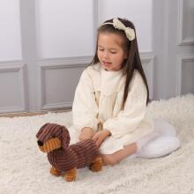 Apricot Lamb - Kaisukaru Henry Taksikoer 34 cm - Pehme Koerakingitus Lastele (pruun)