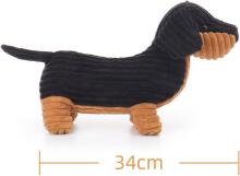 Apricot Lamb - Kaisumänguasi Fulan Taks 39 cm - Pehme Palus Koeramänguasi Lastele (must)