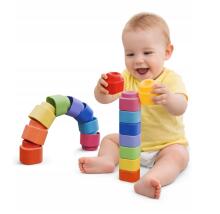 Clemmy Magic Rainbow Blocks 9 Pieces Soft Sensory Clementoni 17604
