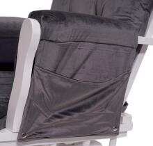Mendler Relaxing Rocking Chair Art.HWC-C76 Dark Grey Kiiktool söötmiseks