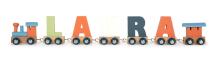 Small foot Letter Train Locomotive Art.278428 Wood letter,1 psc