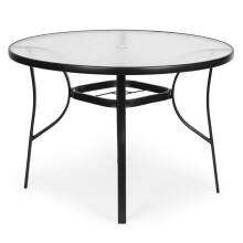 Ümmargune aiapink 80 cm, terrassile, aeda, rõdule, karastatud klaas, vihmavarju auk, MultiGarden