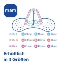 Mam Nipple Shield Art.279939 Silicone nipple shields M size 1 pcs/ box