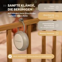 Baby Basic Noise Accessories Baby Sound Machine Art.279967 White Kaasaskantav helimasin juhtme ja heliefektidega