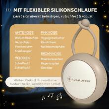Baby Basic Noise Accessories Baby Sound Machine Art.279967 White Kaasaskantav helimasin juhtme ja heliefektidega