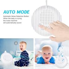 Baby Basic Noise Accessories Baby Sound Machine Art.279969 White Portable sound machine with cord and sound effects