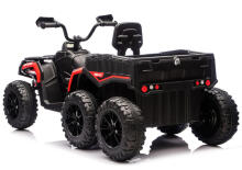 Battery-Operated Quad ATV 6 Wheels With Trailer JC606 24V 4x4 Red