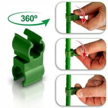 11mm tüüpi 2 konnektorid tomatitaimedele Plonos PL-941 roheline 10tk