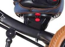 Bebe Basic Schumacher Kid  Air Trike Art.281266 Black Laste kolmerattaline lenkstangiga, katuse ja täispuhutavate ratastega