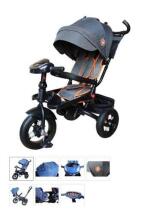 Bebe Basic Schumacher Kid  Air Trike Art.281266 Black Laste kolmerattaline lenkstangiga, katuse ja täispuhutavate ratastega