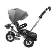 Bebe Basic Schumacher Kid  Air Trike Art.281266 Black Laste kolmerattaline lenkstangiga, katuse ja täispuhutavate ratastega
