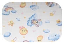 Mähkmed - 13698 - TETRA PRINT - EGA - KOALA KUU PEAL - SININE / KOLLANE - suurus 70x80 cm