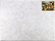 Numbrite järgi maalimine - 50838 - LOOMAD - suurus 40x30 cm