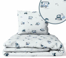 Kattekomplekt - 2 tk - 120x90, 40x60 - KOPARKI - SININE / HALL