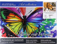 Numbrite järgi maalimine - 50814 - KOER & KASSID - suurus 40x30 cm