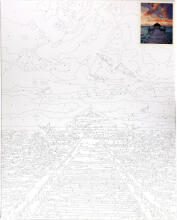 Numbrite järgi maalimine - 45698 - ISLAND - suurus 40x50 cm