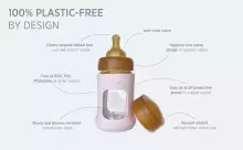 HEVEA 100% naturaalne lateksist lutipudelilutt – EKO, VEGAN, mittetoksiline (3–24 kuud, 1 tk) | Sobib standardsetele pudelitele (Medela, NUK, Bibs, Canpol) | Pehme nagu ema nahk