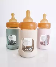 HEVEA 100% naturaalne lateksist lutipudelilutt – EKO, VEGAN, mittetoksiline (3–24 kuud, 1 tk) | Sobib standardsetele pudelitele (Medela, NUK, Bibs, Canpol) | Pehme nagu ema nahk