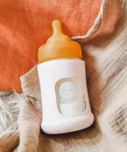 HEVEA 100% naturaalne lateksist lutipudelilutt – EKO, VEGAN, mittetoksiline (3–24 kuud, 1 tk) | Sobib standardsetele pudelitele (Medela, NUK, Bibs, Canpol) | Pehme nagu ema nahk
