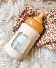 HEVEA 100% naturaalne lateksist lutipudelilutt – EKO, VEGAN, mittetoksiline (3–24 kuud, 1 tk) | Sobib standardsetele pudelitele (Medela, NUK, Bibs, Canpol) | Pehme nagu ema nahk