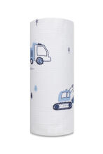 Mähkmed - 30572 -TETRA DRUK - EGA - TRAKTOR JA EKSKAVAATOR - SININE - suurus 70x80 cm