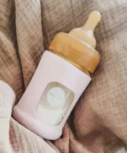 HEVEA 100% naturaalne lateksist lutipudelilutt – EKO, VEGAN, mittetoksiline (3–24 kuud, 2 tk) | Sobib standardsetele pudelitele (Medela, NUK, Bibs, Canpol) | Pehme nagu ema nahk