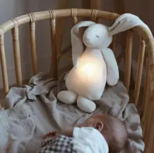 Moonie 2.0 Humming Bunny Art.285923 Cream Children's night light "Bunny", from 0 months.