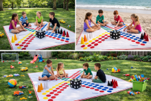 Bebe Basic Riču Raču Art.L301514001 Large classic game Richu-Rachu 3x3 m + bag