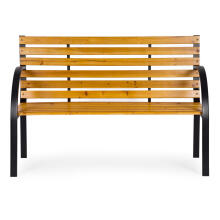 Puitaiast pingid seljatoega 122×57 cm, pargi stiil, MultiGarden