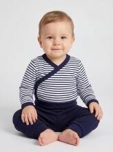 La Bebe™ Long-Sleeved Wrap Shirt for Newborn (1 pc), Art.024674, Size 56, 100% Cotton