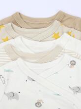 La Bebe™ Long-Sleeved Wrap Shirt for Newborn (1 pc), Art.024621, Size 56, 100% Cotton