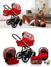 Babylux Aspero Art.286106 Colorful Feathers Universal 3-in-1 stroller